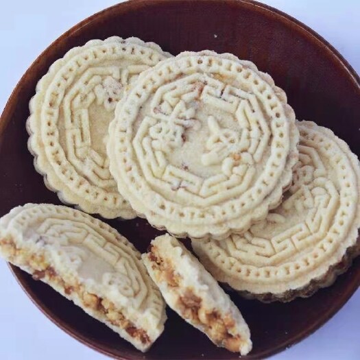 广州 杏仁炒米饼 板栗炒米饼 广东阳江特色炒米饼烤米饼 粗粮代餐饼