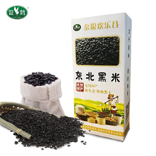 沈阳 银鹤 东北杂粮农家黑米 500g/盒