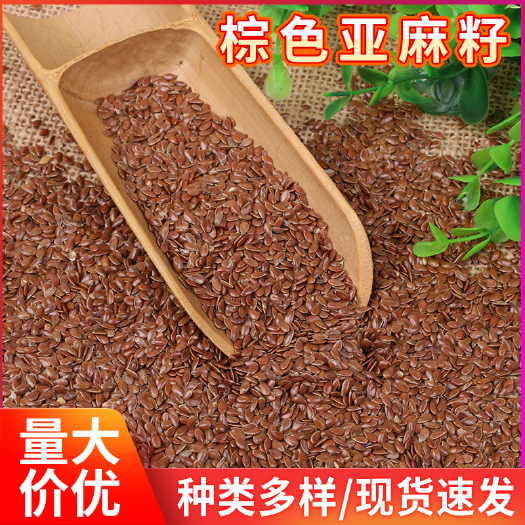 临沂批发内蒙古棕色亚麻籽 非黄金亚麻仁榨油原料袋装 磨粉烘焙原料