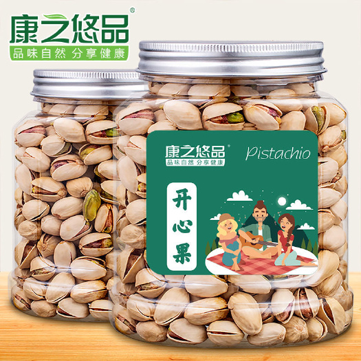 苏州康之悠品开心果盐焗味罐装原味特产干果坚果休闲零食