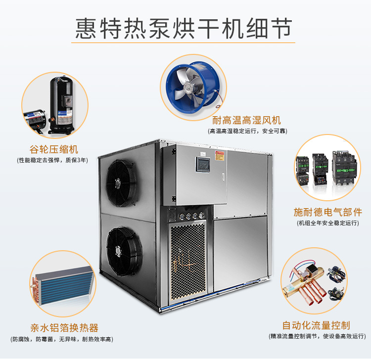 辣椒空气能烘干机热泵循环烘箱