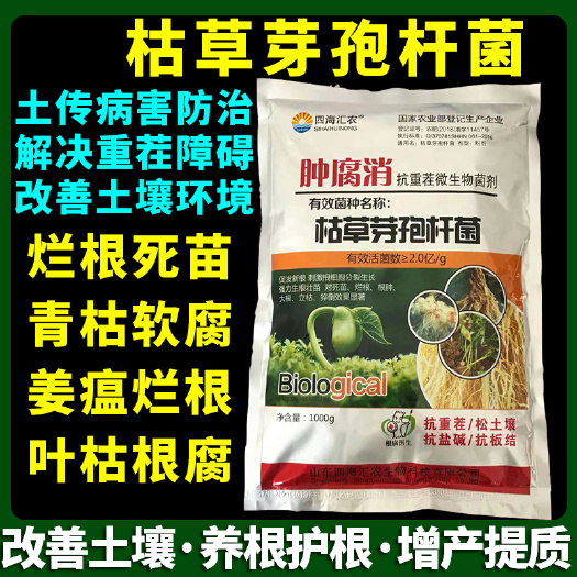 天门市枯草芽孢杆菌农用微生物菌剂根腐病溃疡病抗重茬预防土传病害