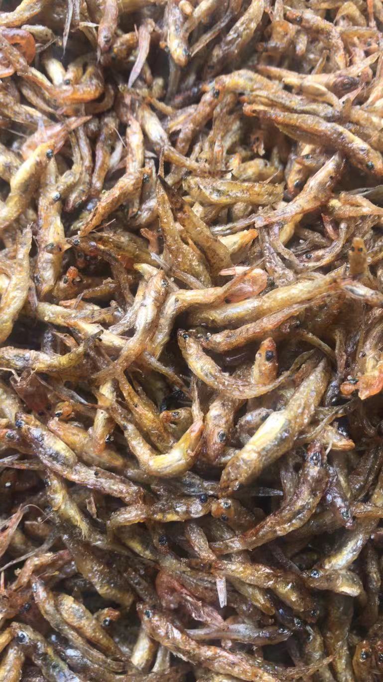 剑鱼  批发溪流（石头鱼～爬地虎）油炸干货，柴火焙干河虾