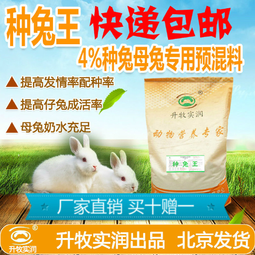 北京母兔预混料种兔母兔专用预混料，北京厂家直销