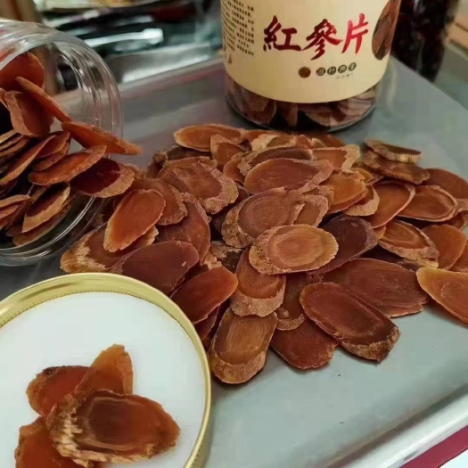 通化县园参  红参片长白山人参干参干红参片