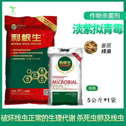长沙彤州利根生淡紫拟青霉菌预防根结线虫药大姜赖皮病淡紫紫孢菌菌肥