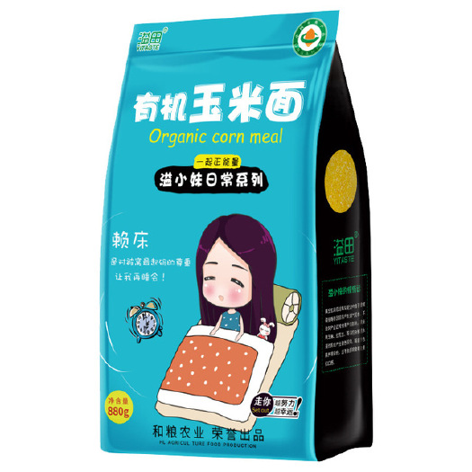 哈尔滨 溢田有机玉米面农家特产880g/袋