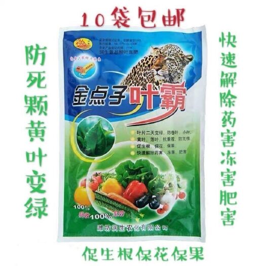临沂叶面肥 金点子叶霸防死颗黄叶变绿快速解除药害冻害肥害促生根保花保果