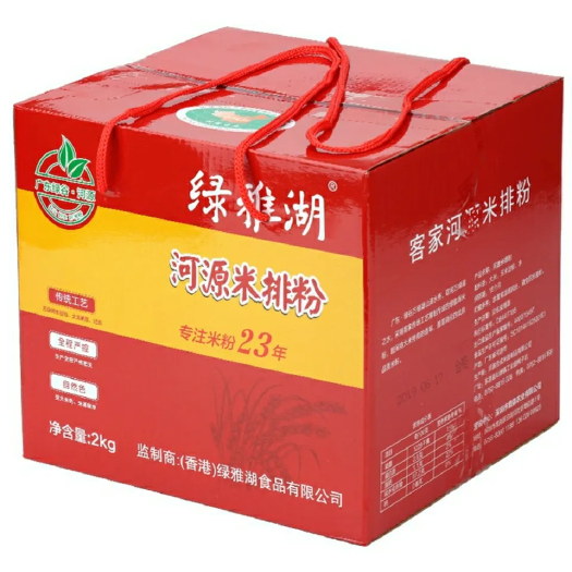 河源米粉米线粉丝广东绿谷客家特产早餐批发2KG绿雅湖自然色