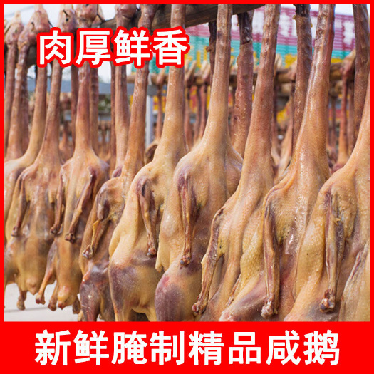 溧阳市溧阳大咸鹅特色风味散养农家腊鹅腌制鹅年味鹅肉