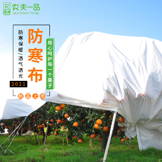 东莞市柑橘果园防霜冻保温防寒布便携免搭茶园防冻布农用透气透光防寒膜