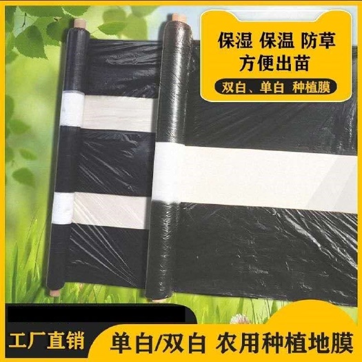 宿迁黑白相间地膜双白单白种植蔬菜药材建筑膜农用地膜农用地膜