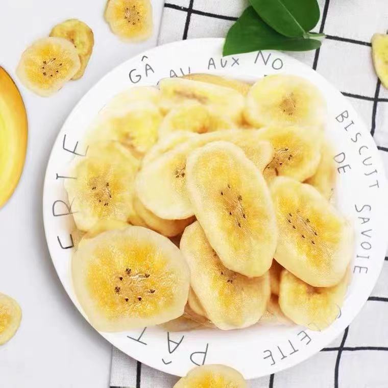 香蕉片 香蕉酥脆片水果干香脆香蕉干片芭蕉干烘烤果干休闲果干零