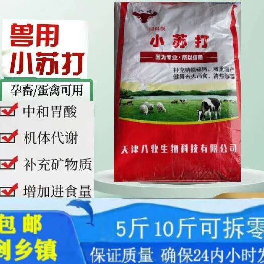 海兴县混合型饲料添加剂  小苏打饲料级牛羊猪鸡反刍调节酸碱平衡