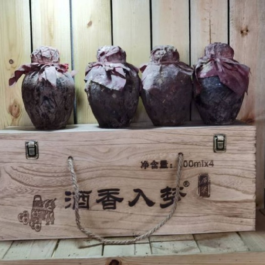 亳州高粱酒  浓香型纯粮陈年老酒白酒52度每瓶500毫升每箱4瓶