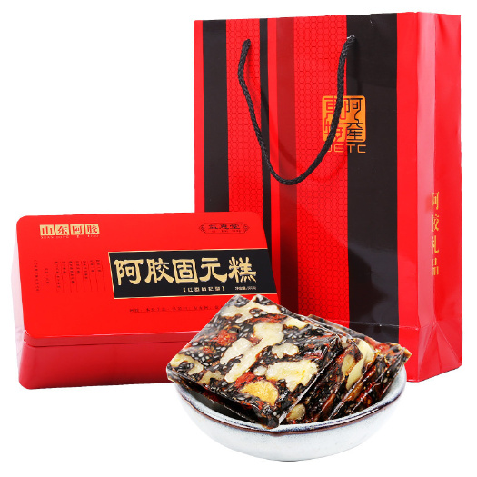 山东东阿特产阿胶糕500克铁盒包装