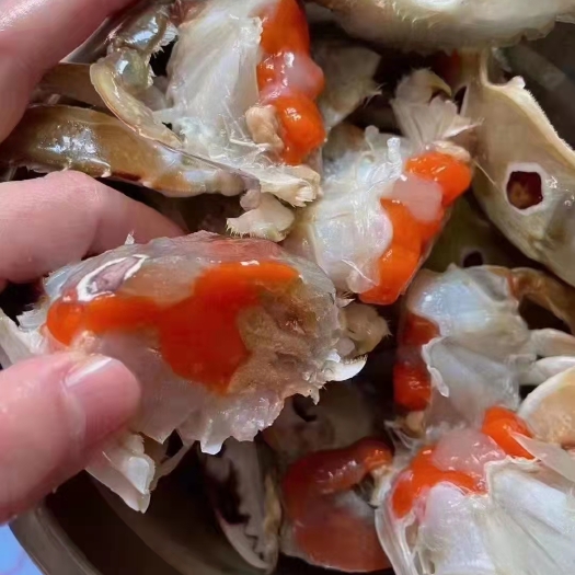东山县台海红膏三眼蟹，挑选过的，每只都有红膏，小件试样10斤包邮