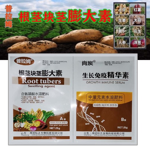 隆回县微量元素水溶肥 地下猛长增产根茎块茎膨大素土豆生姜大蒜芋头红薯荸荠萝卜等作物