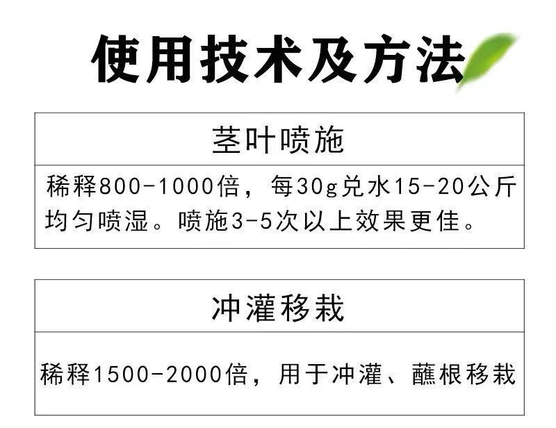 氯胆萘乙酸地下作物膨大素根茎膨大剂快速膨大控上促下猛长调节剂