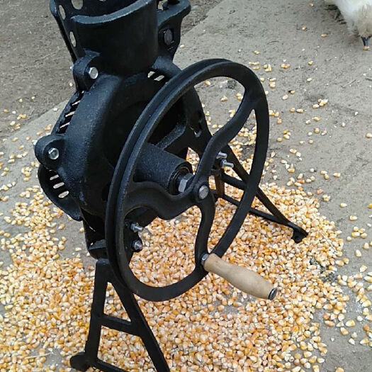 广州手摇玉米脱粒机家用小型手动 剥玉米器电动两用玉米脱粒机高