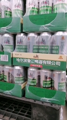 临邑县 哈尔滨500毫升啤酒，12罐一箱，好喝