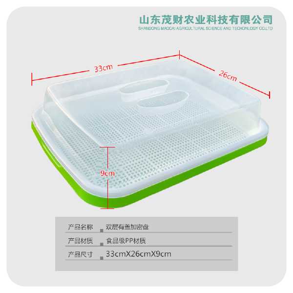 穴盘/育苗盘 双层加密盘育苗盘家庭用小型盘纸上种菜芽苗菜