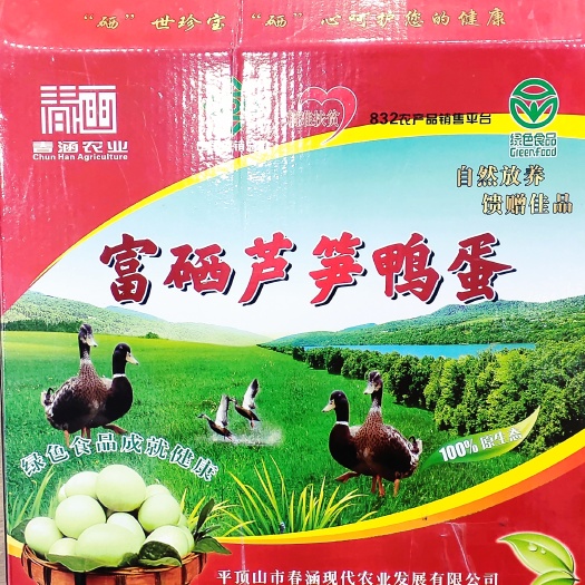 鲁山县青皮鸭蛋 特产75枚装散养原产地富硒没腥味新鲜鸭蛋包邮
