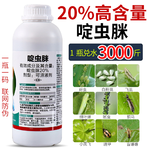 20%啶虫脒蚜虫专用药蓟马白粉虱月季花卉蔬菜果树农药杀虫剂