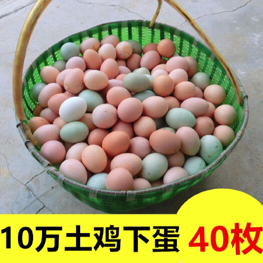 40枚土鸡蛋笨鸡蛋农村散养柴鸡蛋新鲜土鸡蛋30枚月子蛋