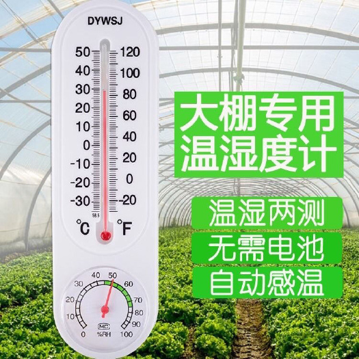 水分检测仪  大棚温度计农业专用高精度种植养殖壁挂式温室大棚
