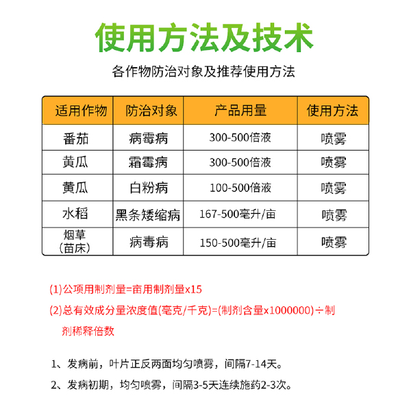  太抗几丁聚糖农用杀菌剂农药植物白粉病病毒病霜霉病灰霉病农药