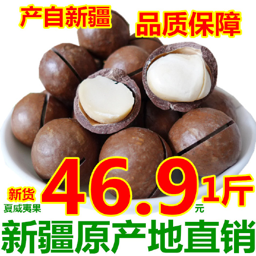 西安新疆特产新货开口夏威夷果500g免开口奶油味厂家直销包邮