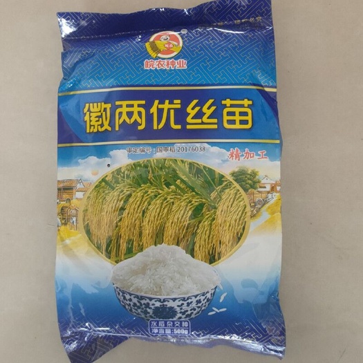 沭阳县杂交水稻种子徽两优丝苗优质高产两系杂交籼稻种子现货
