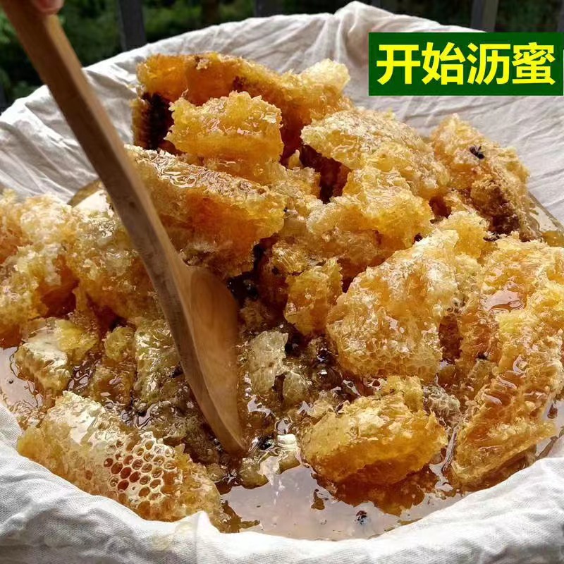 自家养殖蜂蜜 手工沥蜜