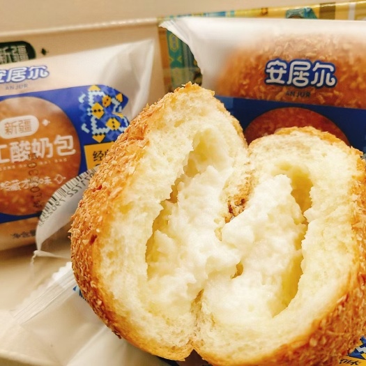  新疆手工酸奶包 安居尔酸奶包 烘焙软式早餐面包450克/盒