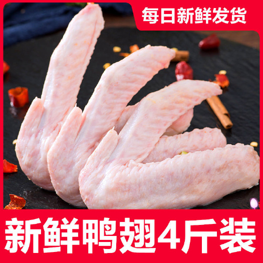 济南鸭翅大鸭翅二节翅新鲜整根鸭翅子鸭翅食材批发