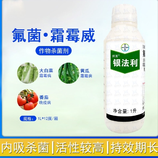 安阳县氟菌霜霉威 德国拜耳银法利68.7％霜霉威氟吡菌胺黄瓜葡萄晚