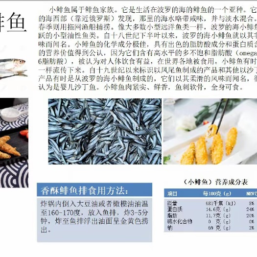  鲱鱼小鲱鱼加拿大小鲱鱼适合油炸，供应加工厂冻干规格齐全
