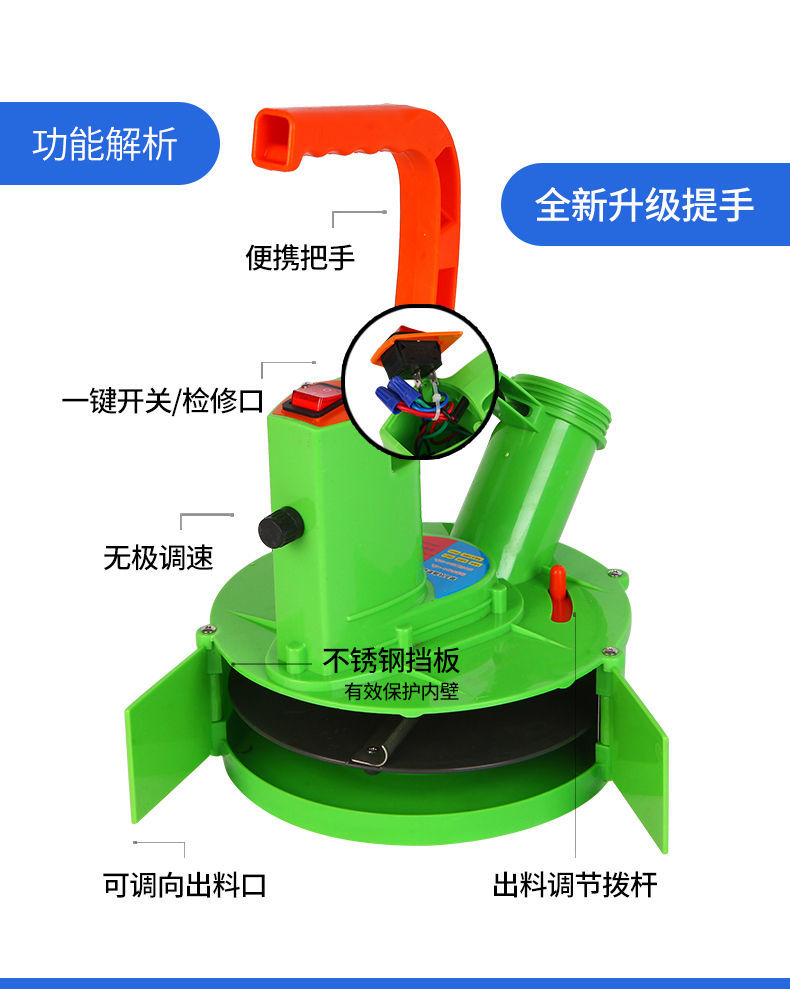 背負式施肥器播種機全自動投料機追肥器施肥器電動撒肥機多功