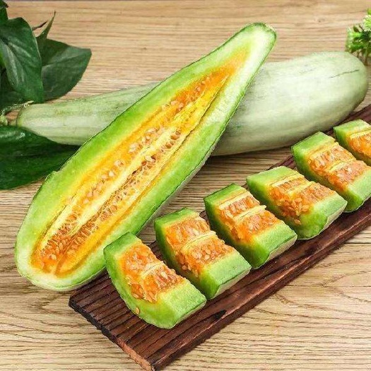济南优质灰羊角蜜甜瓜种子（1袋5克）