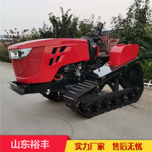 曲阜市80马力水旱两用履带拖拉机 农用山地爬坡旋耕机