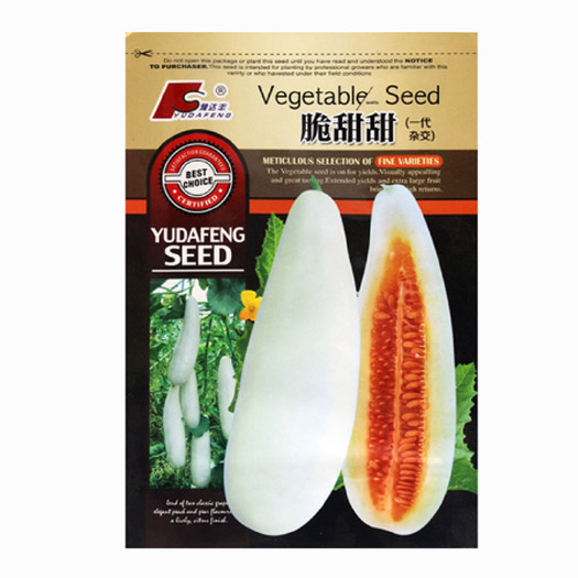 济南羊角蜜甜瓜种子  脆甜甜罐装春季白皮羊角脆甜瓜种子 超甜皮超