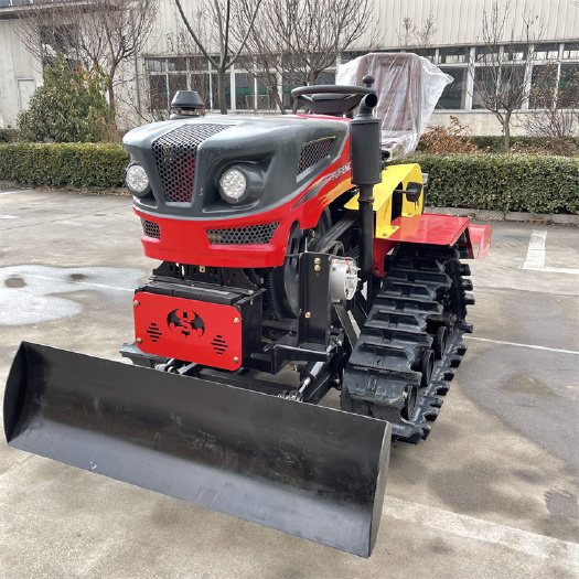 曲阜市履带式拖拉机 35马力水旱两用履带旋耕机 家用小型打田机 多功能田园管理机