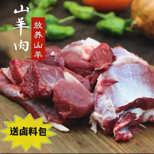 济宁羊肉类 山东单县本地山羊肉鲜腿肉（无骨）