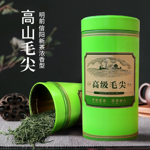 信阳茶河南信阳绿茶散装批发明前毛尖茶叶250g罐装