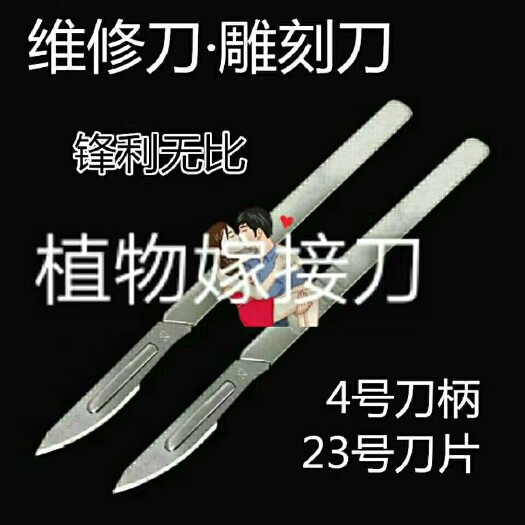 上饶嫁接剪刀 芽接不锈刀植物嫁接切口齐扦插修根专用刀柄园艺配套工