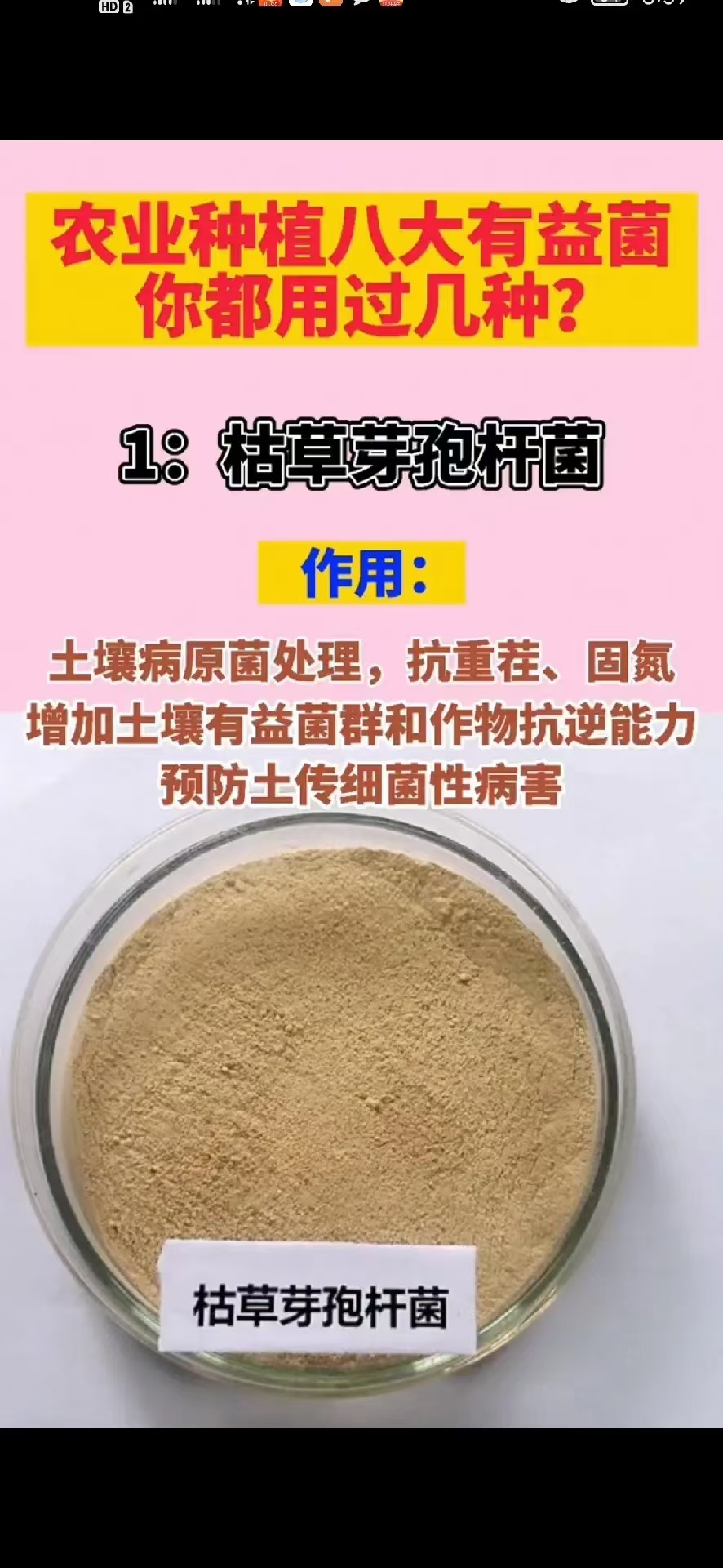 枯草芽孢杆菌粉菌剂菌肥菌种  喷施滴灌冲施 蔬菜瓜果种植专用