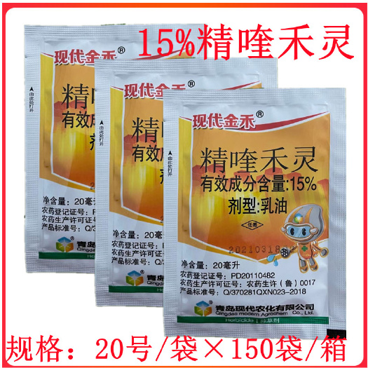 现代金禾15%精喹禾灵青岛现代精喹冬油菜田一年生禾本科杂草