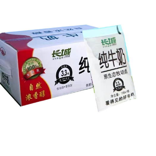 牛奶 长城3.3蛋白透明袋纯奶
