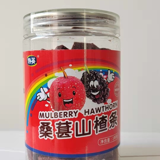 廉江市灌装山楂糕 焕英桑葚山楂条 山楂干开胃休闲零食批发